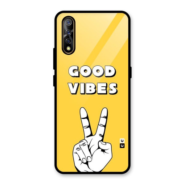 Good Vibes Victory Glass Back Case for Vivo Z1x