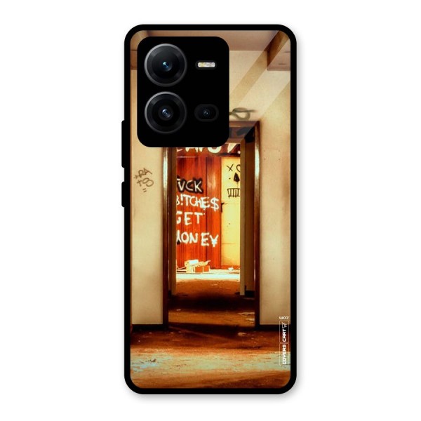 Grafitty Door Glass Back Case for Vivo V25