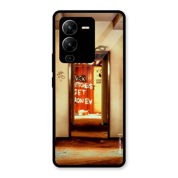 Grafitty Door Glass Back Case for Vivo V25 Pro