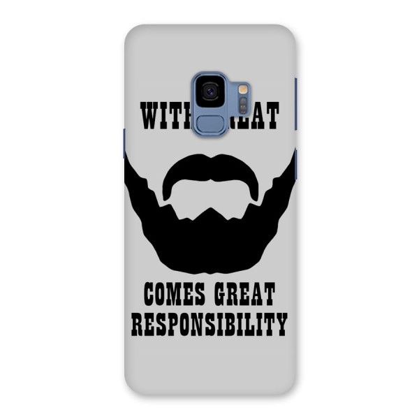 Great Beard Great Responsibility Back Case for Galaxy S9