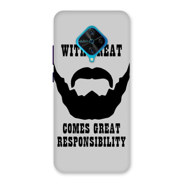 Great Beard Great Responsibility Back Case for Vivo S1 Pro