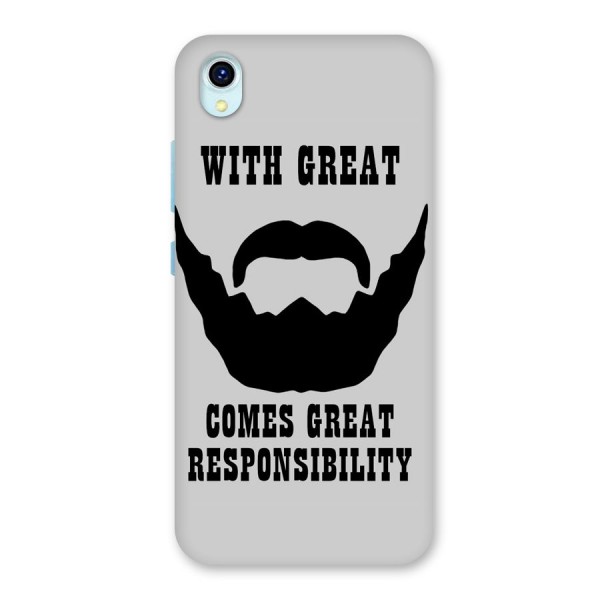 Great Beard Great Responsibility Back Case for Vivo Y1s