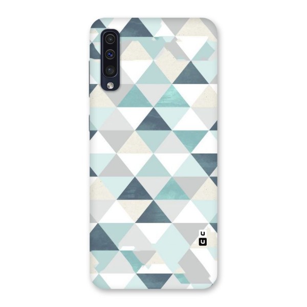 Green And Grey Pattern Back Case for Galaxy A50