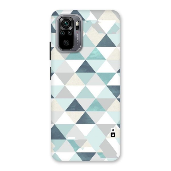 Green And Grey Pattern Back Case for Redmi Note 10