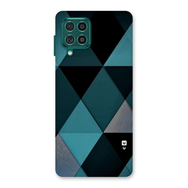 Green Black Shapes Back Case for Galaxy F62