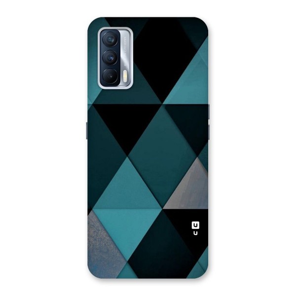 Green Black Shapes Back Case for Realme X7