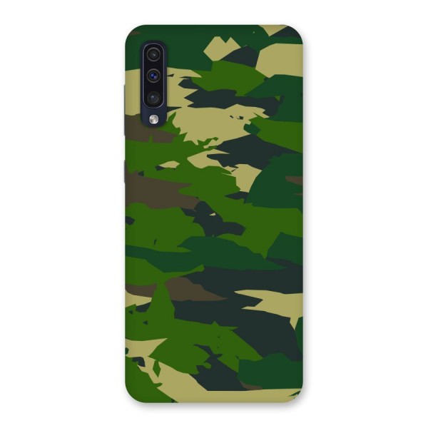 Green Camouflage Army Back Case for Galaxy A50s