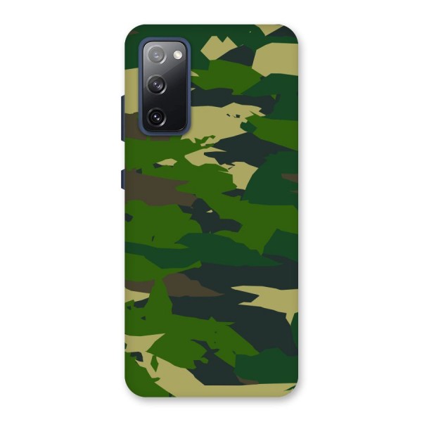 Green Camouflage Army Back Case for Galaxy S20 FE