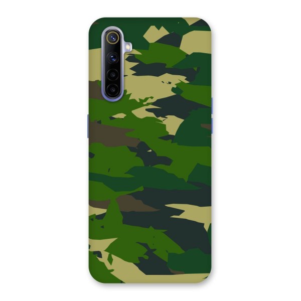 Green Camouflage Army Back Case for Realme 6