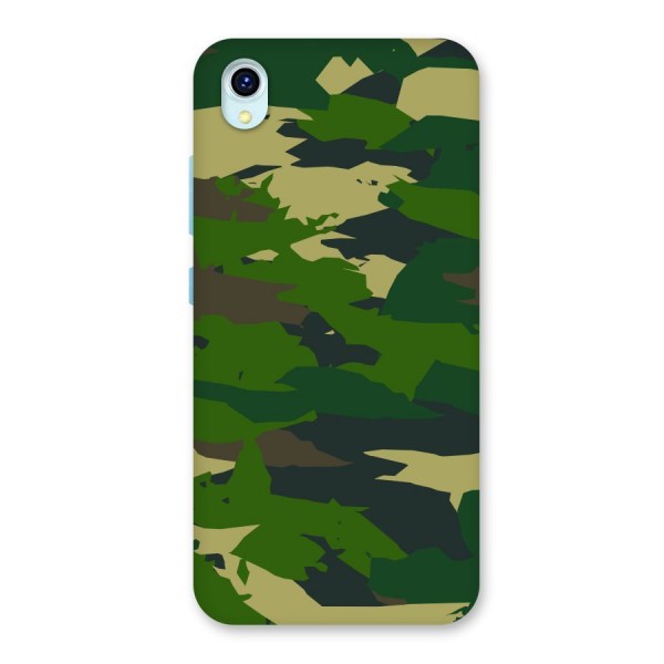 Green Camouflage Army Back Case for Vivo Y1s