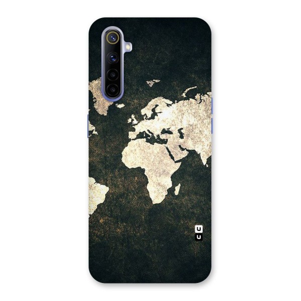 Green Gold Map Design Back Case for Realme 6