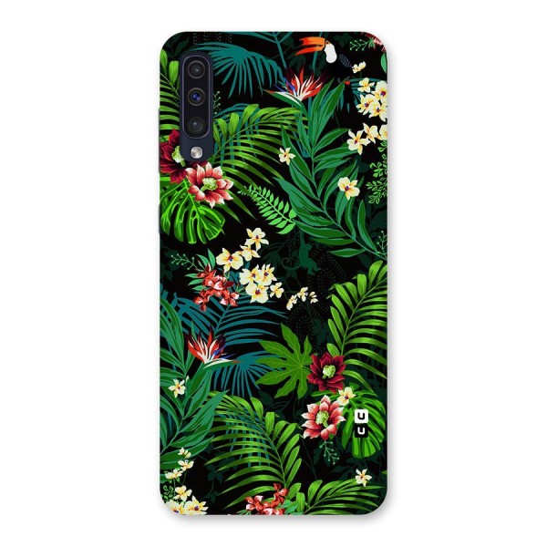 Green Leaf Design Back Case for Galaxy A50