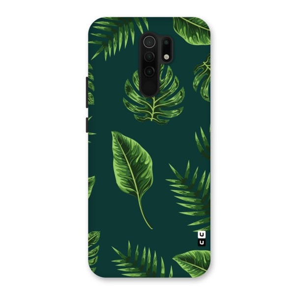 Green Leafs Back Case for Redmi 9 Prime