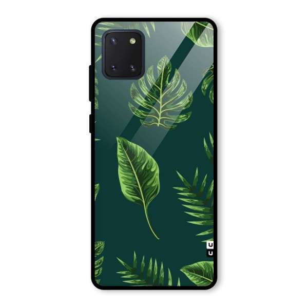 Green Leafs Glass Back Case for Galaxy Note 10 Lite