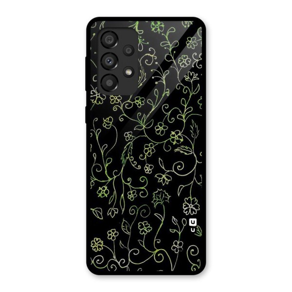 Green Leaves Glass Back Case for Galaxy A33 5G