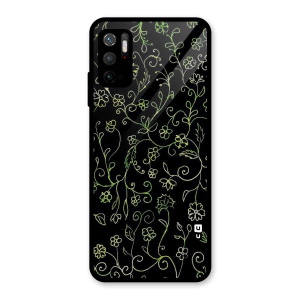 Green Leaves Glass Back Case for Poco M3 Pro 5G