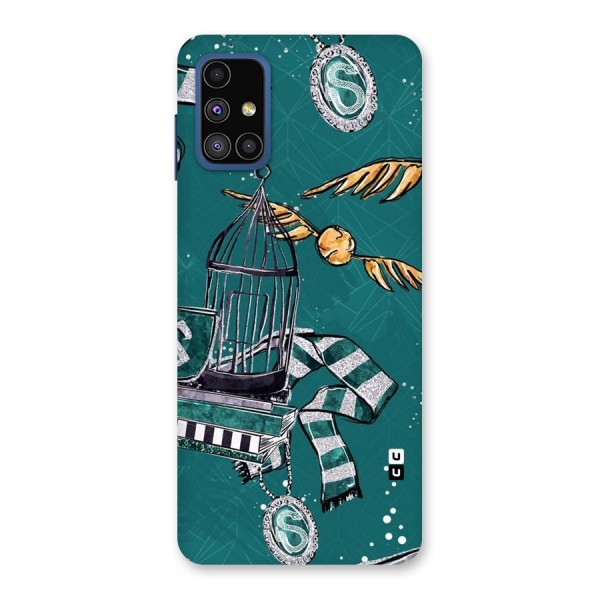 Green Scarf Back Case for Galaxy M51