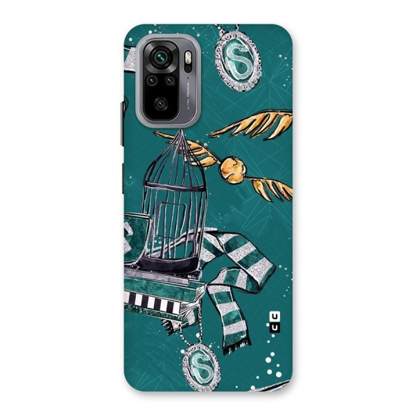 Green Scarf Back Case for Redmi Note 10