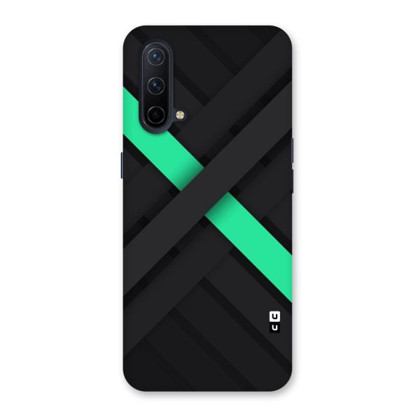Green Stripe Diagonal Back Case for OnePlus Nord CE 5G