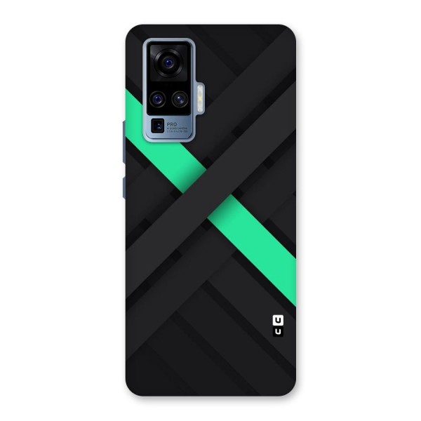 Green Stripe Diagonal Back Case for Vivo X50 Pro