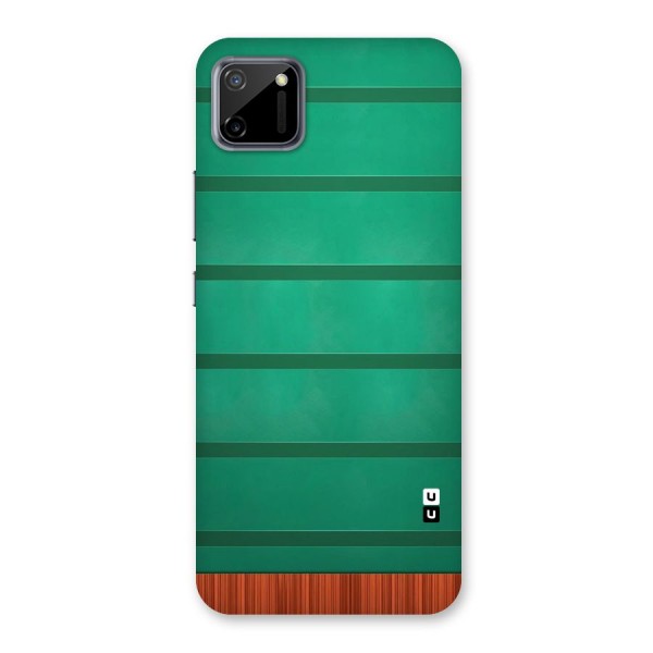 Green Wood Stripes Back Case for Realme C11