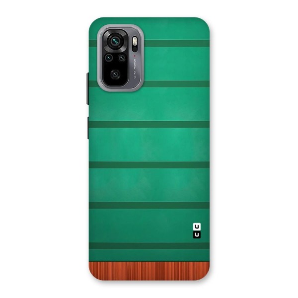 Green Wood Stripes Back Case for Redmi Note 10