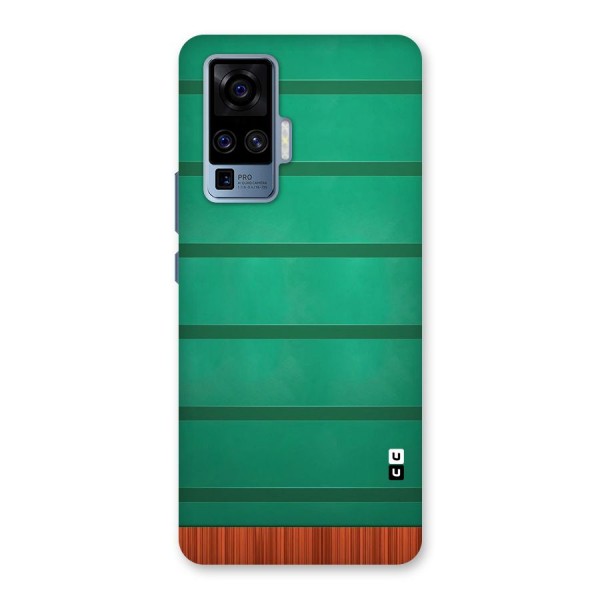 Green Wood Stripes Back Case for Vivo X50 Pro