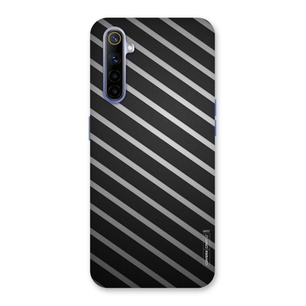 Grey And Black Stripes Back Case for Realme 6