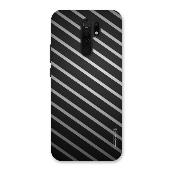 Grey And Black Stripes Back Case for Redmi 9 Prime