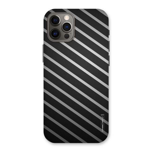 Grey And Black Stripes Back Case for iPhone 12 Pro