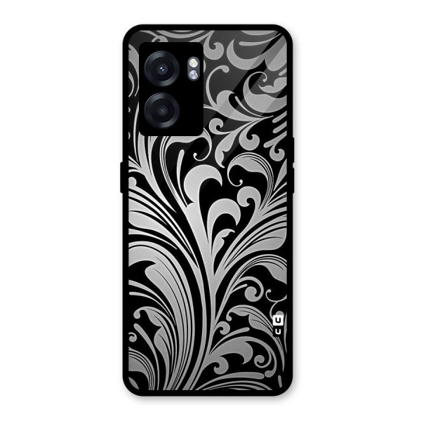 Grey Beauty Pattern Glass Back Case for Oppo K10 (5G)