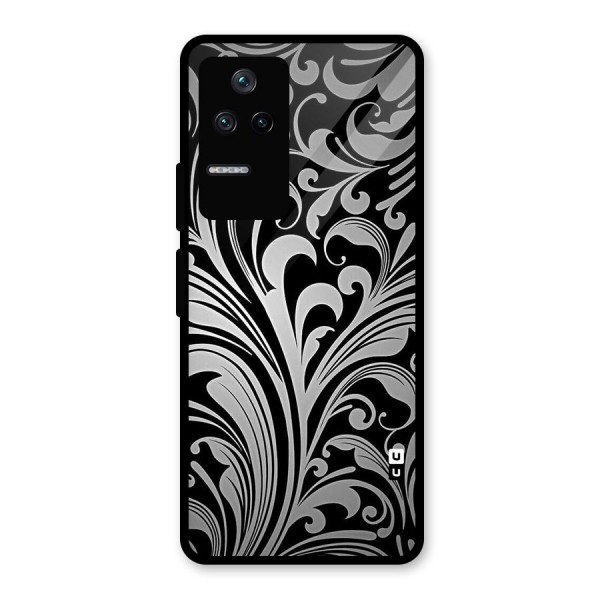 Grey Beauty Pattern Glass Back Case for Poco F4 5G