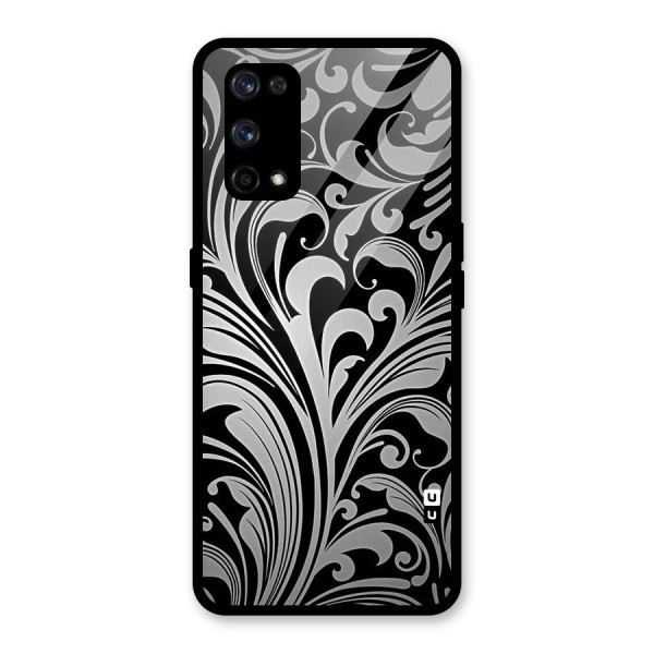 Grey Beauty Pattern Glass Back Case for Realme X7 Pro