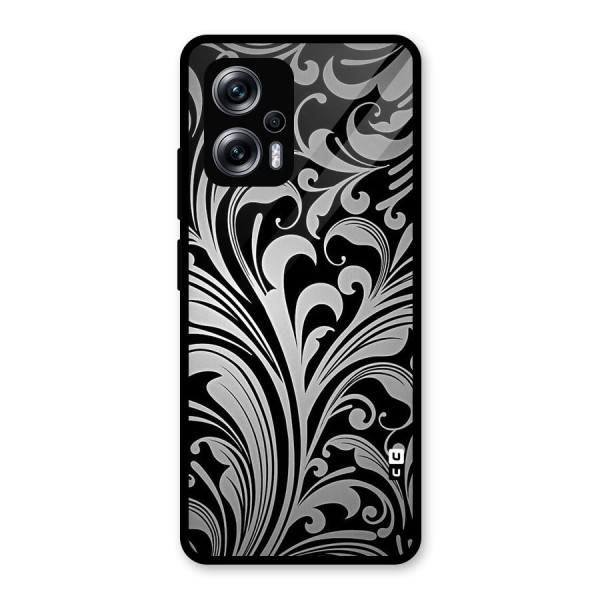 Grey Beauty Pattern Glass Back Case for Redmi K50i