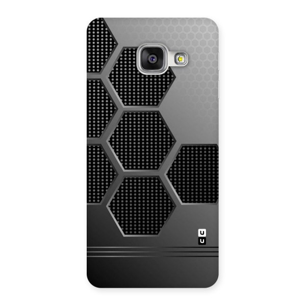 Grey Black Hexa Back Case for Galaxy A3 2016