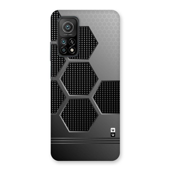 Grey Black Hexa Back Case for Mi 10T 5G