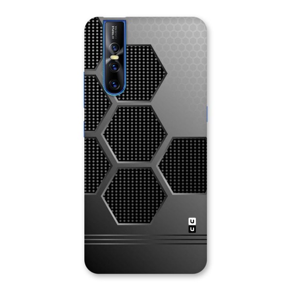 Grey Black Hexa Back Case for Vivo V15 Pro