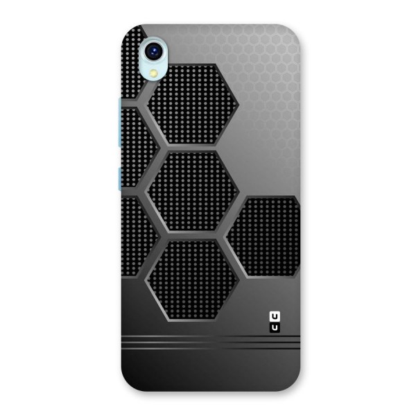 Grey Black Hexa Back Case for Vivo Y1s