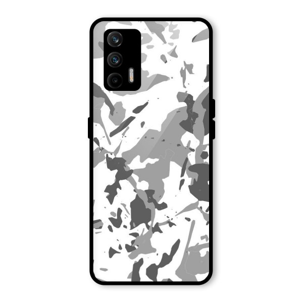 Grey Camouflage Army Glass Back Case for Realme X7 Max