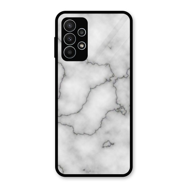 Grey Marble Glass Back Case for Galaxy A23