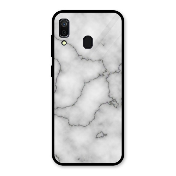 Grey Marble Glass Back Case for Galaxy A30