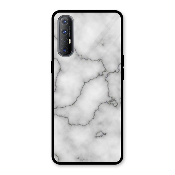 Grey Marble Glass Back Case for Oppo Reno3 Pro