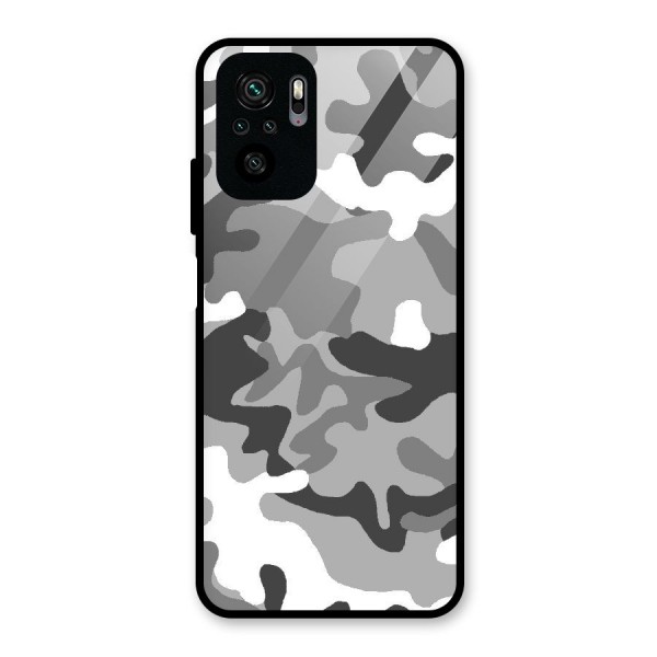 Grey Military Glass Back Case for Redmi Note 11 SE