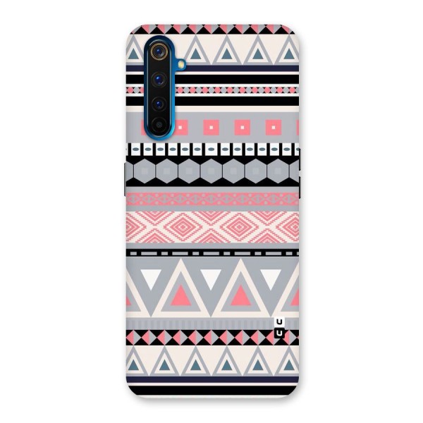 Grey Pink Pattern Back Case for Realme 6 Pro