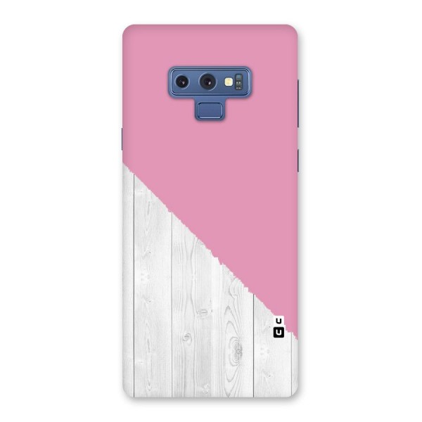 Grey Pink Wooden Design Back Case for Galaxy Note 9