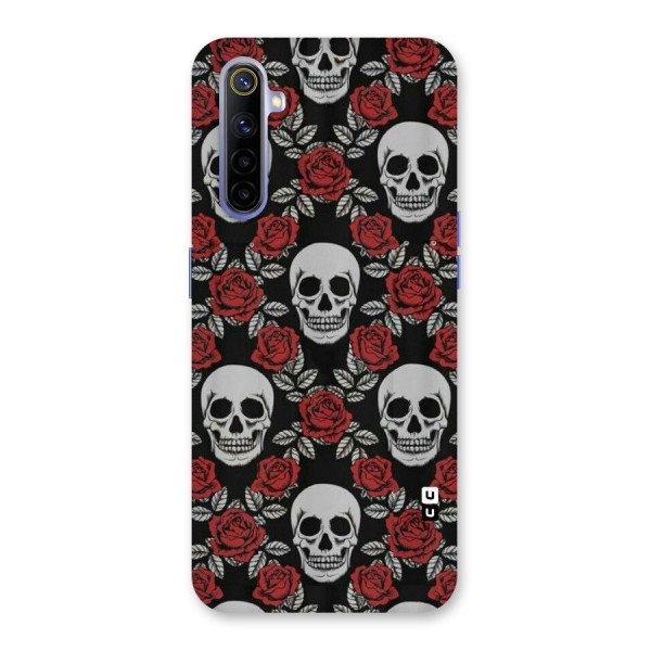 Grey Skulls Back Case for Realme 6i