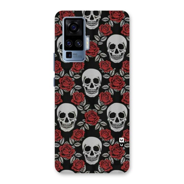 Grey Skulls Back Case for Vivo X50 Pro