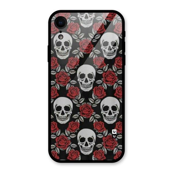 Grey Skulls Glass Back Case for XR