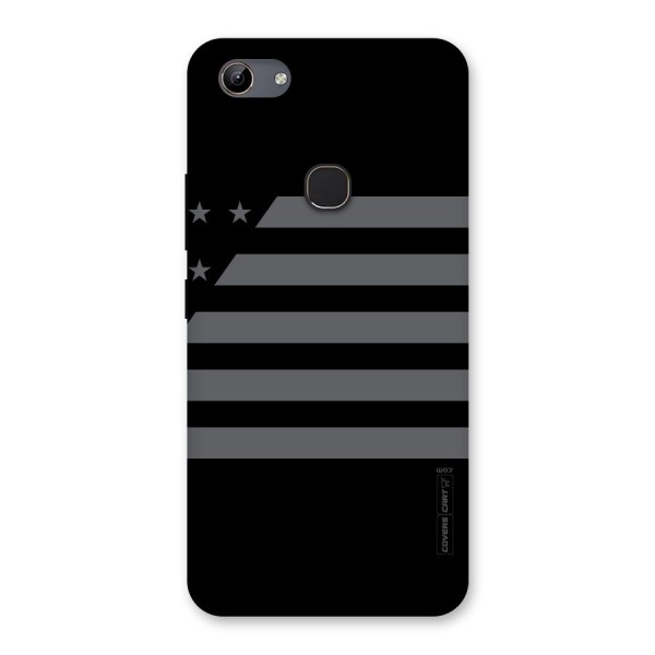 Grey Star Striped Pattern Back Case for Vivo Y81