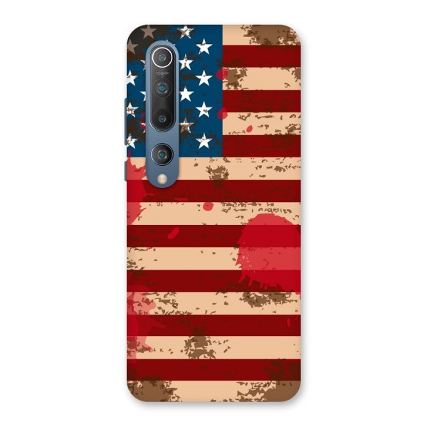 Grunge USA Flag Back Case for Mi 10